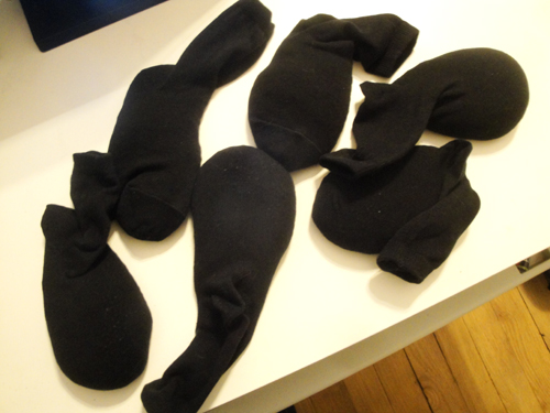 six socks full of BBs Nissim Schaul