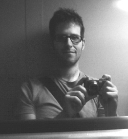 [Nissim on a train in a tunnel]